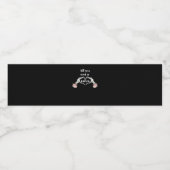 Gothic Valentijnse Classic - Skelet Handen Hart Waterfles Etiket (Enkel label)