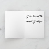 Gothic Valentine Cat Greeting Card Kaart (Binnen)