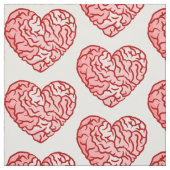 gothic valentine heart shaped brains creepy stof (Swatch)