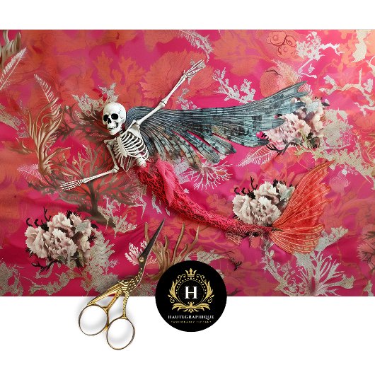 Gothic Vampier Skelet Zeemeermin Schedel Decoupage Tissuepapier