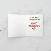 Gothic Vampier Vrouw met Vlinders Valentijn Feestdagen Kaart (Binnen)