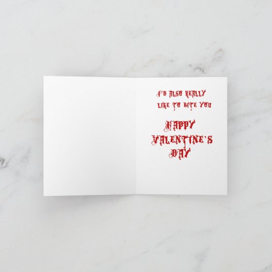 Gothic Vampier Vrouw met Vlinders Valentijn Feestdagen Kaart (Binnen)