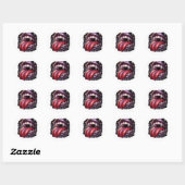 Gothic Vampierlippen Donkere Fantasy Sticker (Vel)