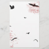 Gothic Vampire Bat Stationery Briefpapier (Voorkant)