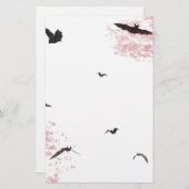 Gothic Vampire Bat Stationery Briefpapier (Voorkant / Achterkant)