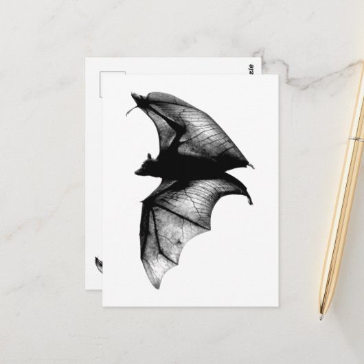 Gothic Vampire Bats Briefkaart (Voorkant / Achterkant in situ)