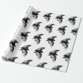 Gothic Vampire Bats Cadeaupapier (Uitgerold)