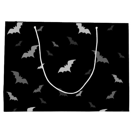 🦇 Gothic Vampire Bats Gift Bag Groot Cadeauzakje (Achterkant)