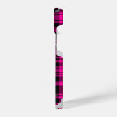 Gothic Vampire Bats Plaid Black Pink Phone Case iPhone Hoesje (Linkerkant)