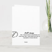 Gothic Vampire Black roos Happy Birthday Kaart (Achterkant)