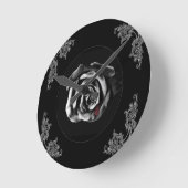 Gothic Vampire Black roos Ronde Klok (Hoek)