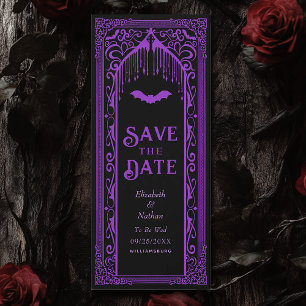 Gothic Vampire Cathedraal Save the Date Kaart