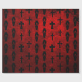 Gothic Vampire Coffin Gift Wrap Cadeaupapier (Vlak)