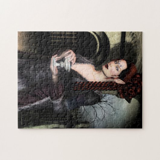 Gothic Vampire en Mausoleum Legpuzzel (Horizontaal)