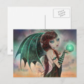 Gothic Vampire Fairy Fantasy Art Briefkaart (Voorkant / Achterkant)
