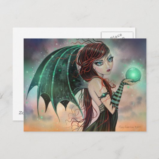 Gothic Vampire Fairy Fantasy Art Briefkaart (Voorkant / Achterkant)