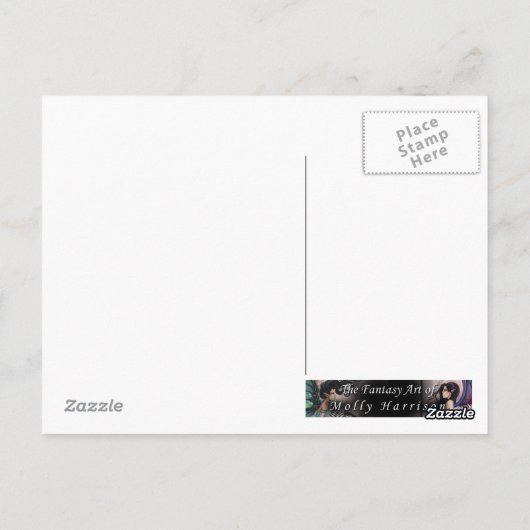 Gothic Vampire Fairy Fantasy Art Briefkaart (Achterkant)