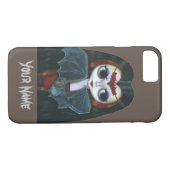 Gothic Vampire Girl Bat Fangs Big Eyes Cute Case-Mate iPhone Case (Achterkant (Horizontaal))