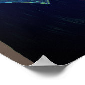 Gothic Vampire Girl met Bat Big Eyes Cute Poster (Hoek)