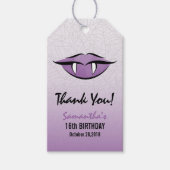 Gothic Vampire Halloween Birthday Dank je Label Cadeaulabel (Voorkant)