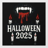 Gothic Vampire Halloween Raamsticker (Vel)