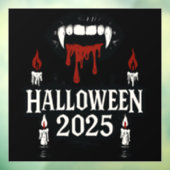 Gothic Vampire Halloween Raamsticker (Vel 3)