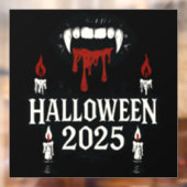Gothic Vampire Halloween Raamsticker (Vel 2)