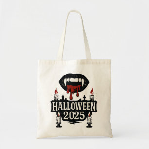 Gothic Vampire Halloween Tote Bag