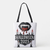 Gothic Vampire Halloween Tote Bag (Achterkant)