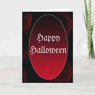 Gothic vampire Happy Halloween Kaart