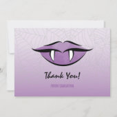 Gothic Vampire Lips Bedankt Card Kaart (Voorkant)