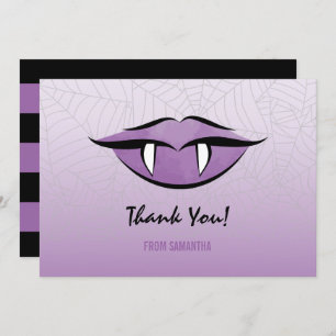 Gothic Vampire Lips Bedankt Card Kaart