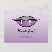 Gothic Vampire Lips Halloween Birthday Hartelijk d Briefkaart (Voorkant)
