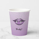 Gothic Vampire Lips Halloween Birthday Paper Cup Papieren Bekers (Voorkant)