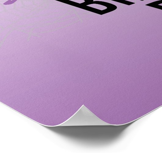 Gothic Vampire Lips Halloween Birthday Poster (Hoek)