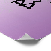 Gothic Vampire Lips Halloween Birthday Poster (Hoek)