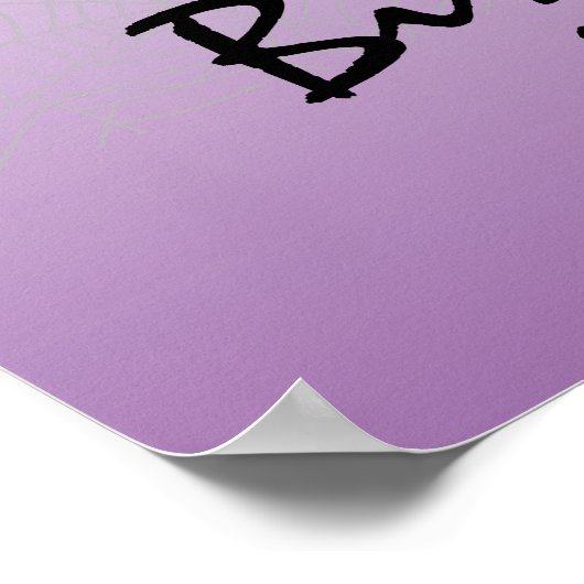 Gothic Vampire Lips Halloween Birthday Poster (Hoek)