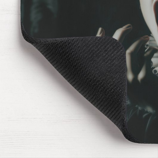 Gothic Vampire Queen Mouse Pad – Dark Fantasy Desk Muismat (Hoek)