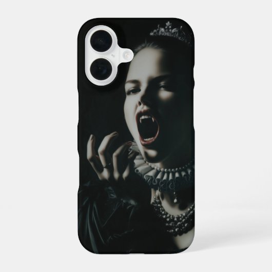 Gothic Vampire Queen Phone Case – Dark Fantasy Aes iPhone 16 Hoesje (Achterkant)