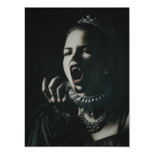 Gothic Vampire Queen Photo Enlargement – Dark Fant Foto Afdruk (Voorkant)