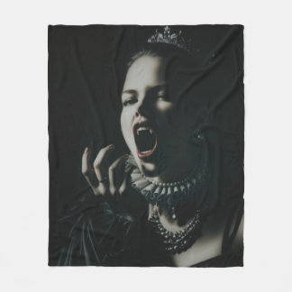 Gothic Vampire Queen Throw Blanket – Dark Fantasy  Fleece Deken