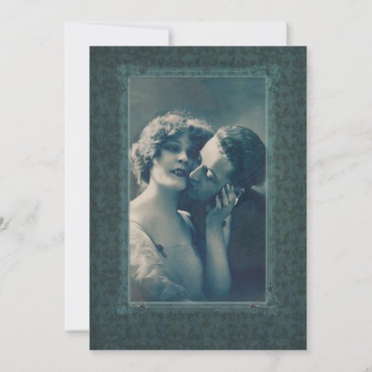 Gothic Vampire Romance Dracula en Lover Victoriaan Kaart (Voorkant)