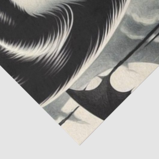 Gothic Vampire Woman Tissuepapier (Detail)