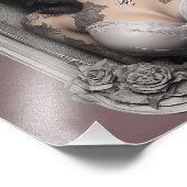 Gothic Vampiress in Venster Lijst Foto Afdruk (Hoek)