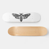 Gothic van de doodskateboard  Moth Skull Persoonlijk Skateboard (Horizontaal)
