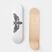 Gothic van de doodskateboard  Moth Skull Persoonlijk Skateboard (Voorkant)