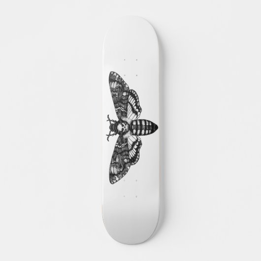 Gothic van de doodskateboard  Moth Skull Persoonlijk Skateboard (Voorkant)