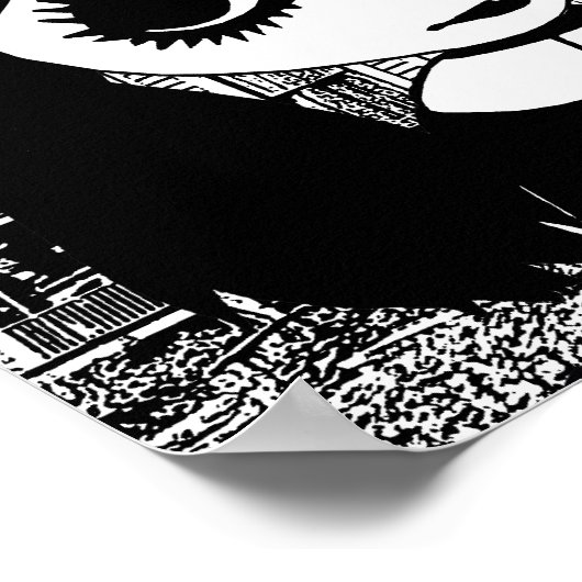 Gothic van de grote ogen poster (Hoek)