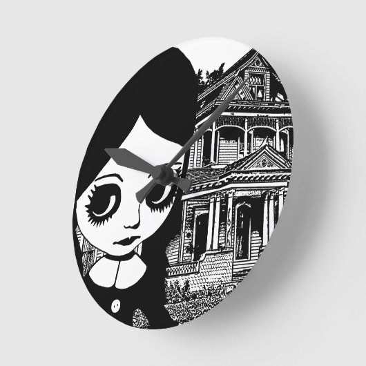 Gothic van de grote ogen ronde klok (Hoek)