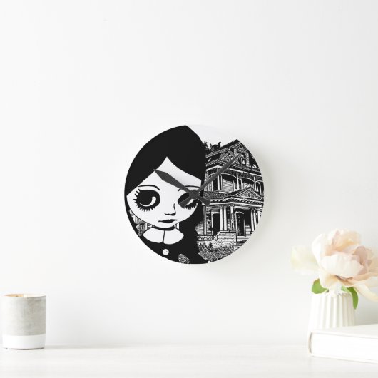 Gothic van de grote ogen ronde klok (Huis)